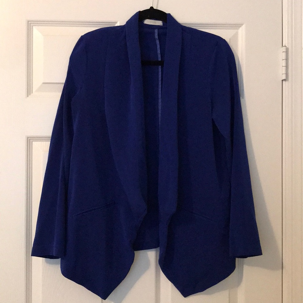 Royal blue blazer cardigan
